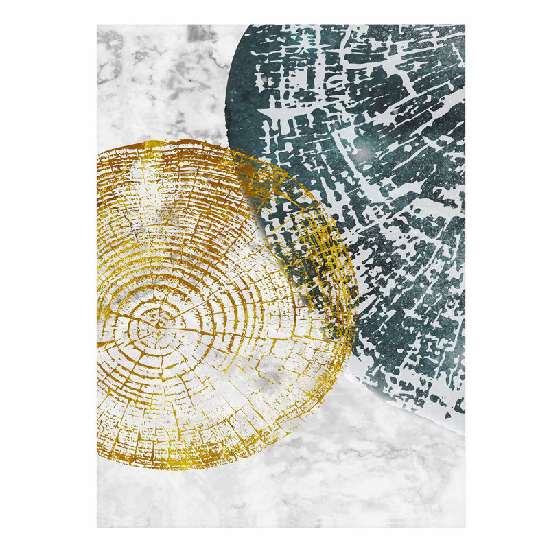 «Botanical Tree Rings I Bohemian», reproduction d'art non encadrée, H 36 po x l 24 po