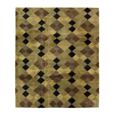 Argyle Wool Geometric Indoor Rug