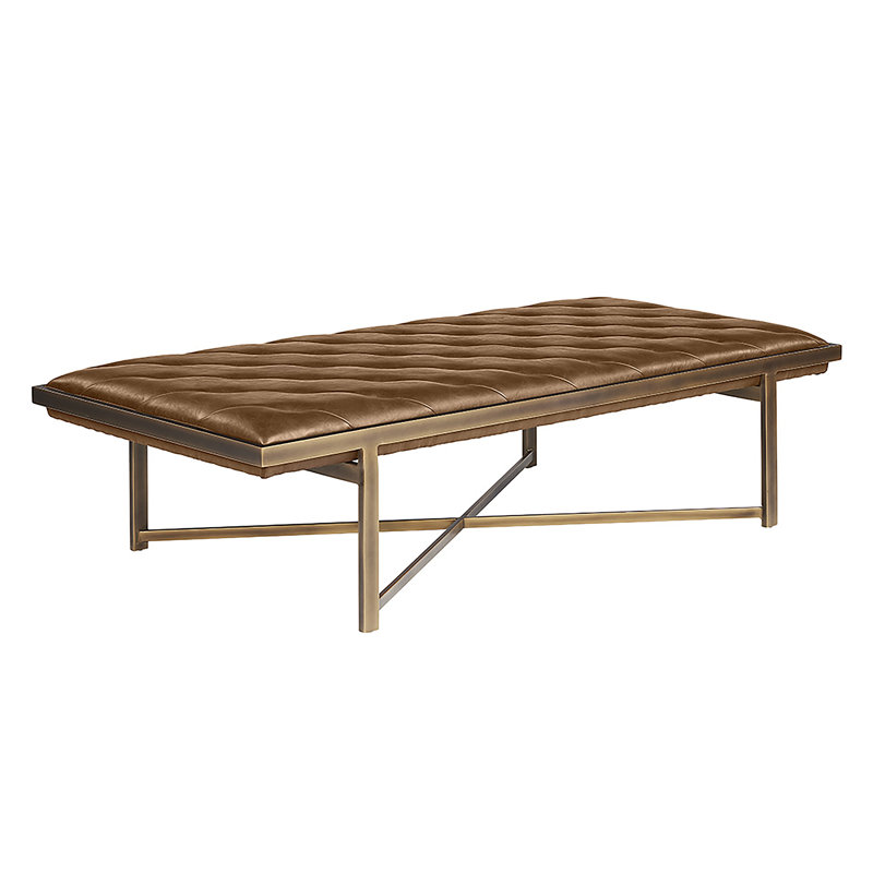 Kayla Upholstered Bench, Brown