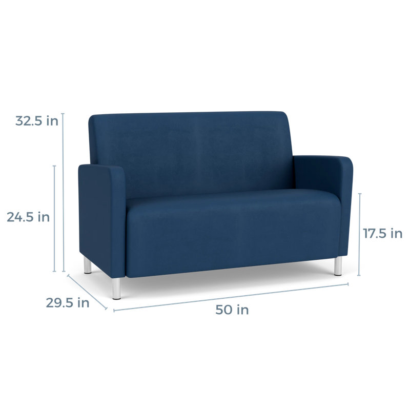 Causeuse de réception Ravenna, Acier brossé, Patriot Plus Blue Ridge