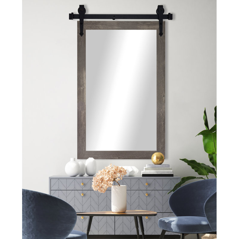 Neace Wood Flat Mirror, 45.5" x 30.5"