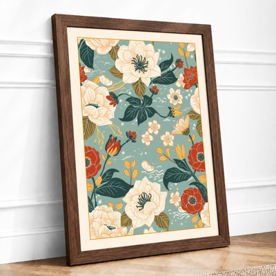Garden Pattern Botanical - Framed Print
