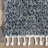 Esch Shag Tasseled Power Loom Performance Blue Rug-1280105178