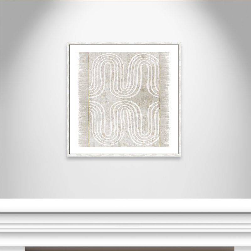 Spired II - cadre photo, reproduction d'art sur papier, Papier encadré blanc, H 32 po x l 32 po x P 0,75 po