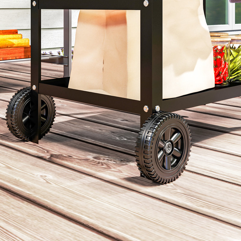 80cm H x 100cm W BBQ Trolley