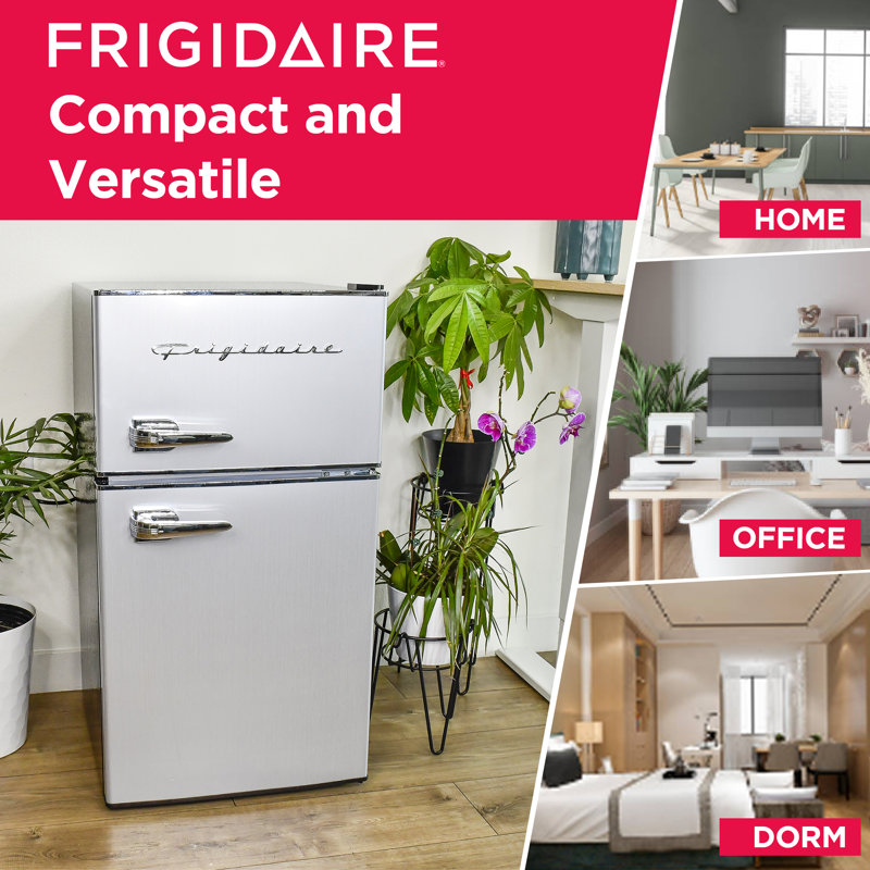Platinum Compact Stainless Steel Top-Freezer Refrigerator