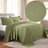 Swanton 100% Textured Medallion Cotton Modern & Contemporary Bedspread & Pillow Sham Set-1958118106-1958118111