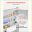 Armoire de rangement au-dessus de la toilette pour salle de bain avec tablette réglable