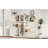 Multifunctional Left-Right Combination Hall Cabinet (Can Be Used Separately) With Storage And 4 Hooks, Storage Cabinet/ Hall Tree 2 In 1 For Living Room, Kitchen And Hallway-1251740570