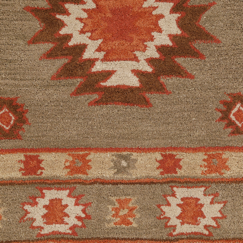 Southwestern Wool Hand Woven Area Rug, Runner 76 x 244cm