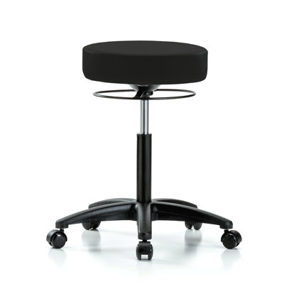 Adjustable Height Stool with Removable Casters/Wheels