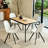 Industrial Style Rectangular Dining for 4-6, Wood Grain Tabletop, Modern Kitchen And Dining Room Table-761120448