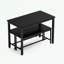 Ensemble de table de salle à manger 3 pièces avec 2 bancs