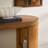 Aaric Modern Easy Assembly Oak Veneer 48" Console Table with Column Legs and Storage-1497175456