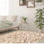 Tapis gris clair en peau de vache Herbiorn