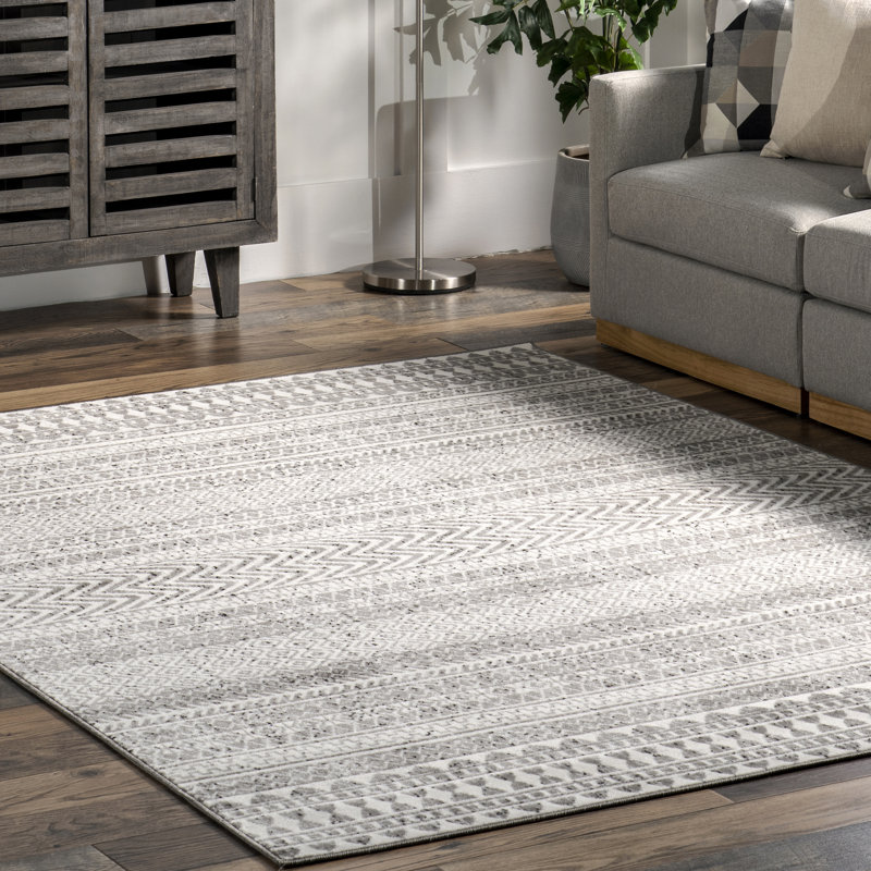 Tapis gris Amira, Rectangle 8 pi x 10 pi