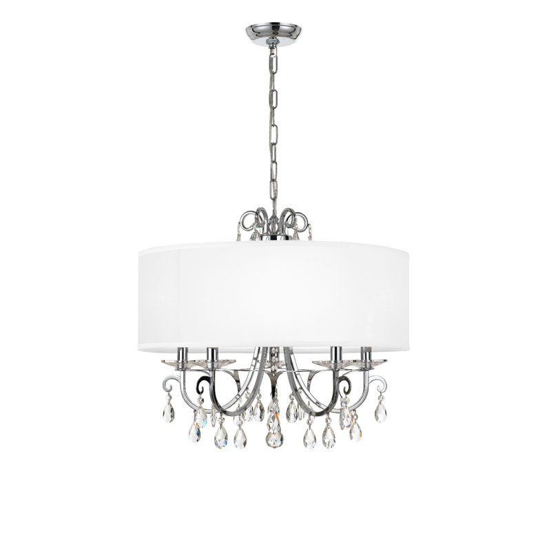 Elane 5 - Light Dimmable Drum Chandelier