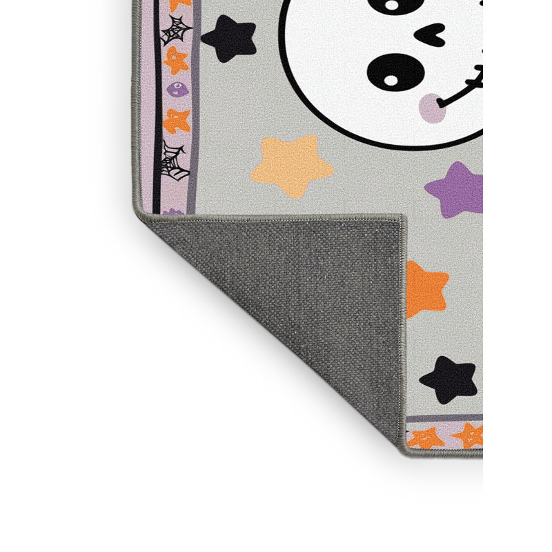Tapis de vacances d'Halloween The Holiday Aisle®, Rectangle 2' x 3'
