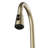 Karran Pull-Down Kitchen Faucet with Interchangeable Sprayers, Blade Spray & Advanced Aerator, High-Arc in Spot-Free Champagne Bronze-119904227
