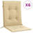  Lowback Chair Cushion Set Of 6 Melange Beige 100% Polyester-973910084-973910087