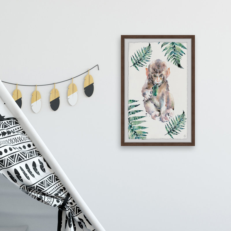 « singe palms », art encadré Charmaine, H 24 po x l 16 po x P 1,5 po