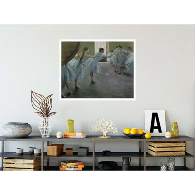 «Dancers at Rehearsal» par Edgar Degas - Estampe numérique
