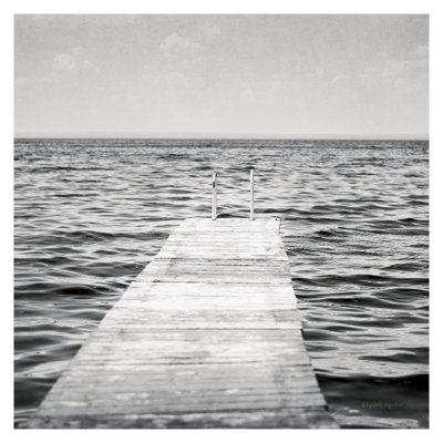 Calm Days I BW Crop With Border - Wrapped Canvas Print