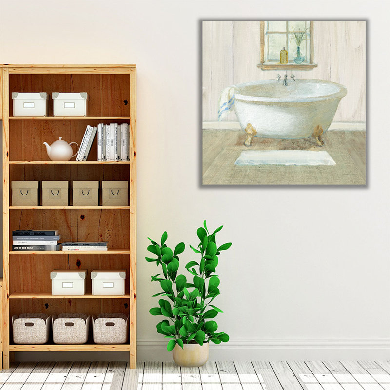 Farmhouse Bathaign - reproduction d'art sur toile, H 24 po x l 24 po