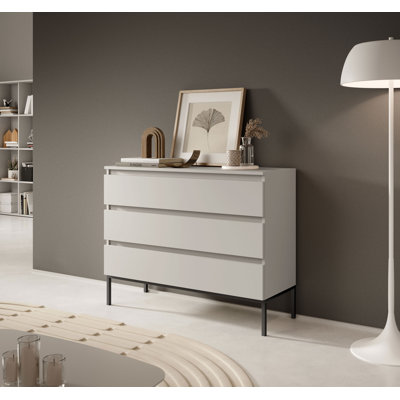 Abrah 100cm W 3 - Drawer Chest of Drawers