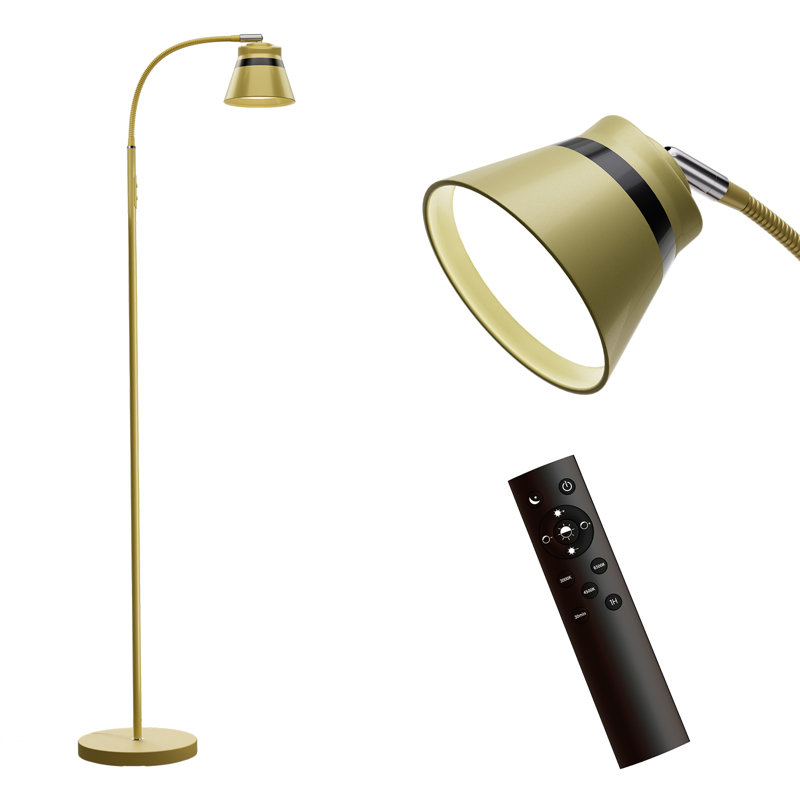 Ensemble de lampes de travail sur pied 61 po Brysa, Doré