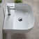 Scarabeo By Nameeks 16.6'' Glossy White Ceramic Rectangular Vessel, Wall Mount Bathroom Sink with Overflow