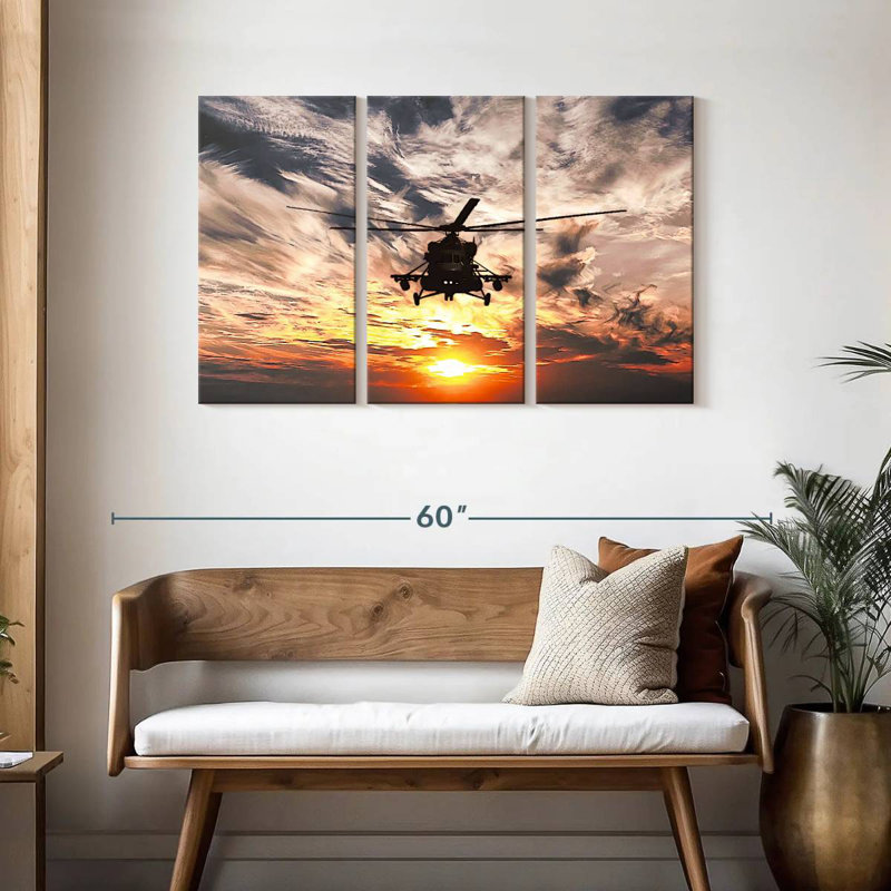 Mait Navy Helicopter, 28" H x 45" W