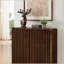 Buffet cannelé cannelé, armoire de rangement avec rangement, armoire de rangement décorative-1000786519