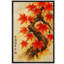 Oriental oriental, feuilles d'érable rouges, reproduction d'art sur toile encadrée-427215288-427215244