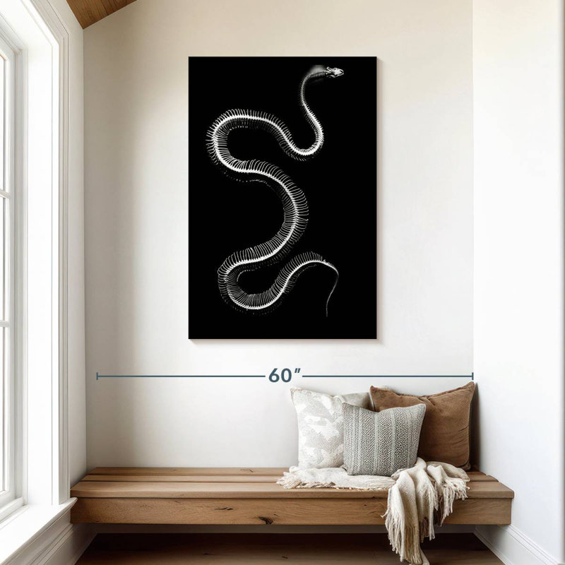 Brampt Snake Bones, 45" H x 30" W