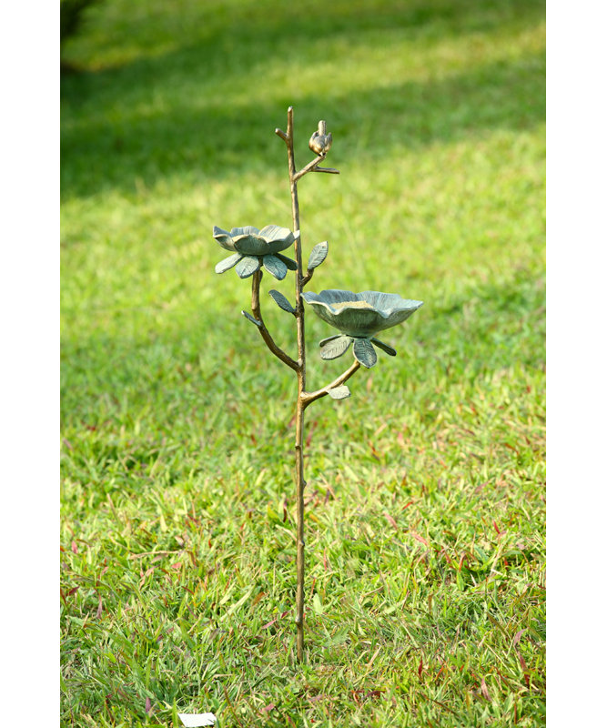 Bird Flower Birdbath