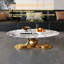 Table basse en faux marbre
