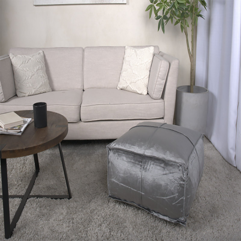 Repose-pieds Nati, Grey Velvet