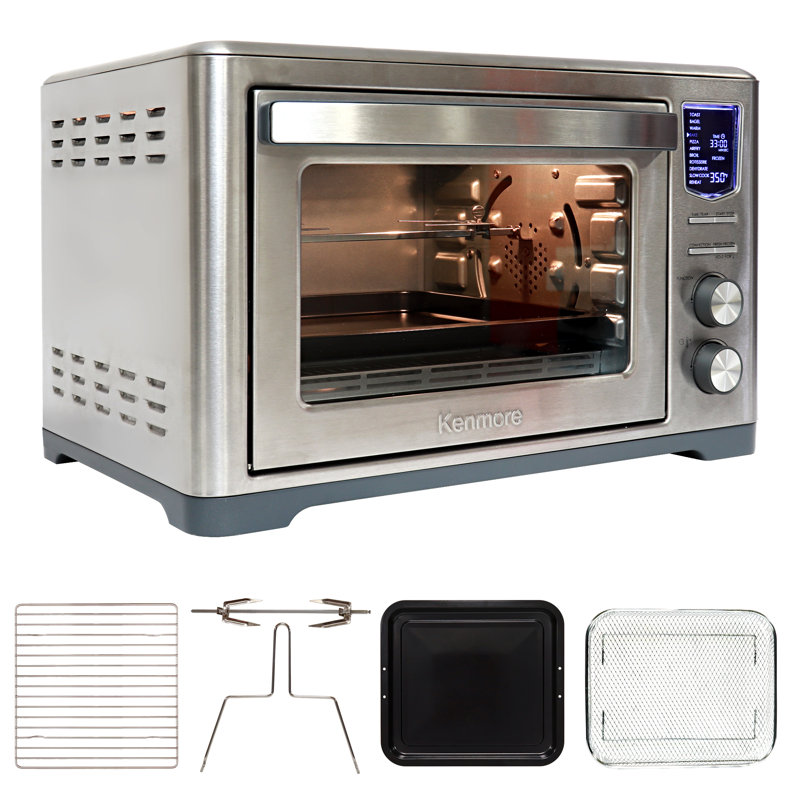 Kenmore Stainless Steel 6-Slice Digital Air Fryer Toaster Oven