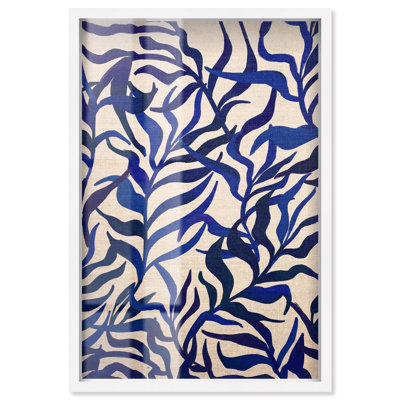 Seaweed Blue Decor Shadowbox par Art Remedy