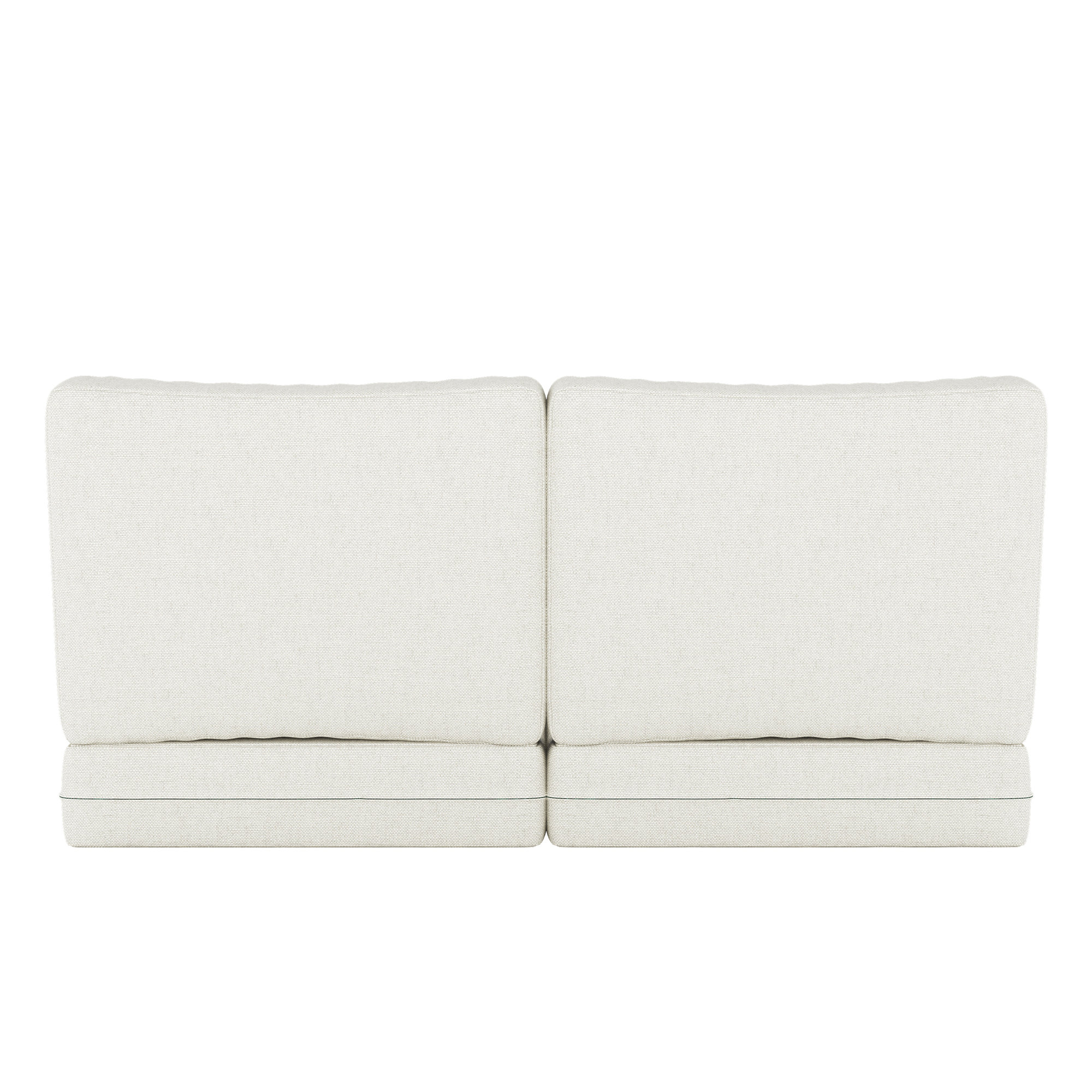 Sunbrella® Outdoor Loveseat Seat / Back Cushion, Sunbrella Bliss Linen