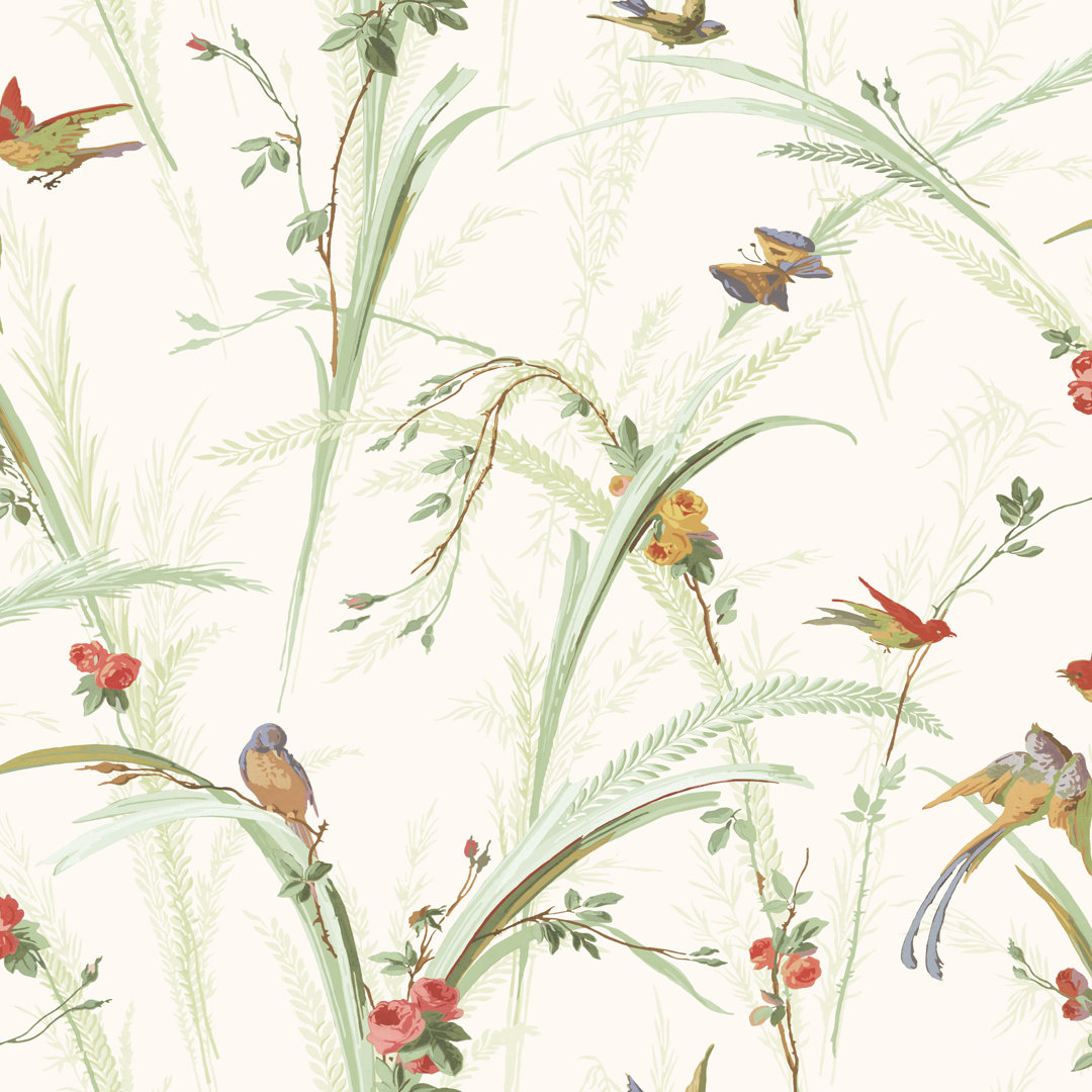 Hafer Trail 33' x 20.5" Botanical 3D Embossed Wallpaper Laurel Foundry Modern Farmhouse®
