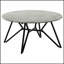 Ensemble de table basse et de table ronde 3 pièces en ciment, durable et élégant pour un décor industriel moderne
