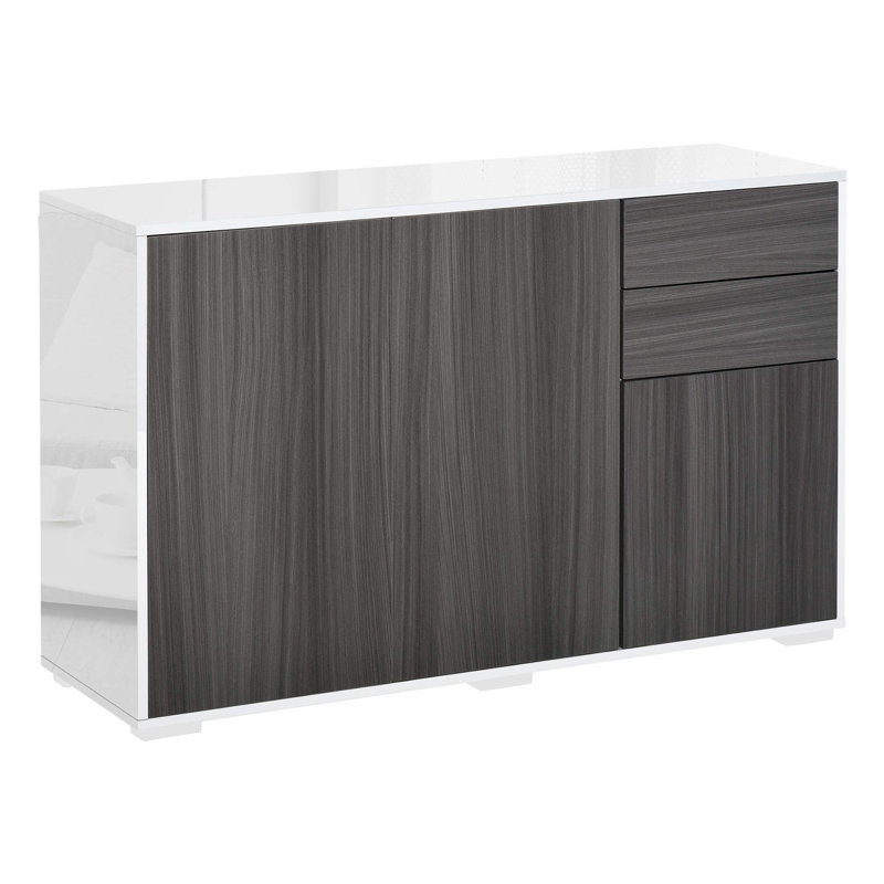 Tethys 117cm Sideboard, Light Grey and White