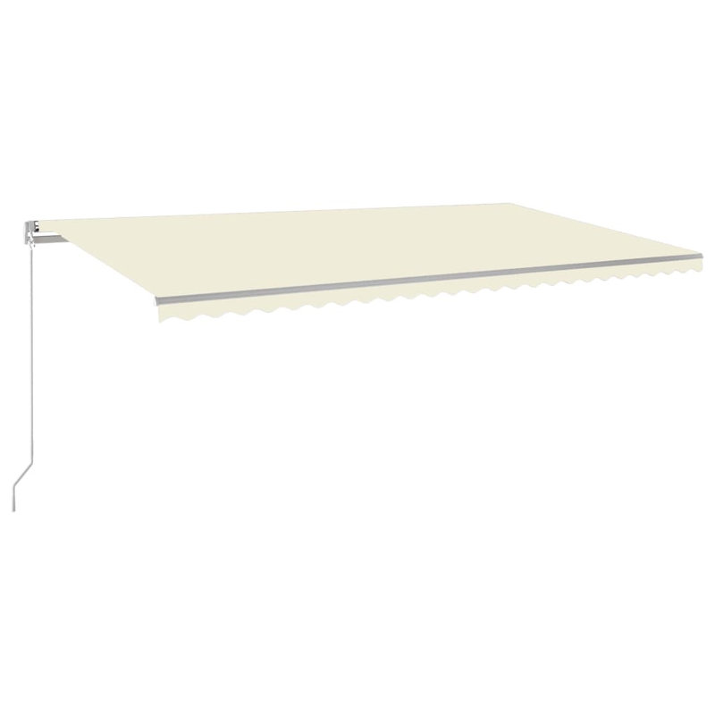 VidaXL 350cm W x 250cm D Retractable, Cream