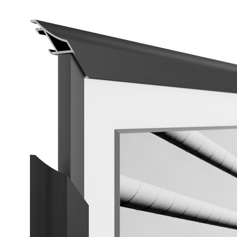 Alloy Scoop Deco TV Frame for Samsung Frame TV and Frame Pro, Black, 32"