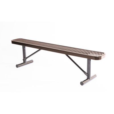 Banc d'extérieur CoatedOutdoorMeubles, brun, extensible, 1,83 m, sans dossier, portable