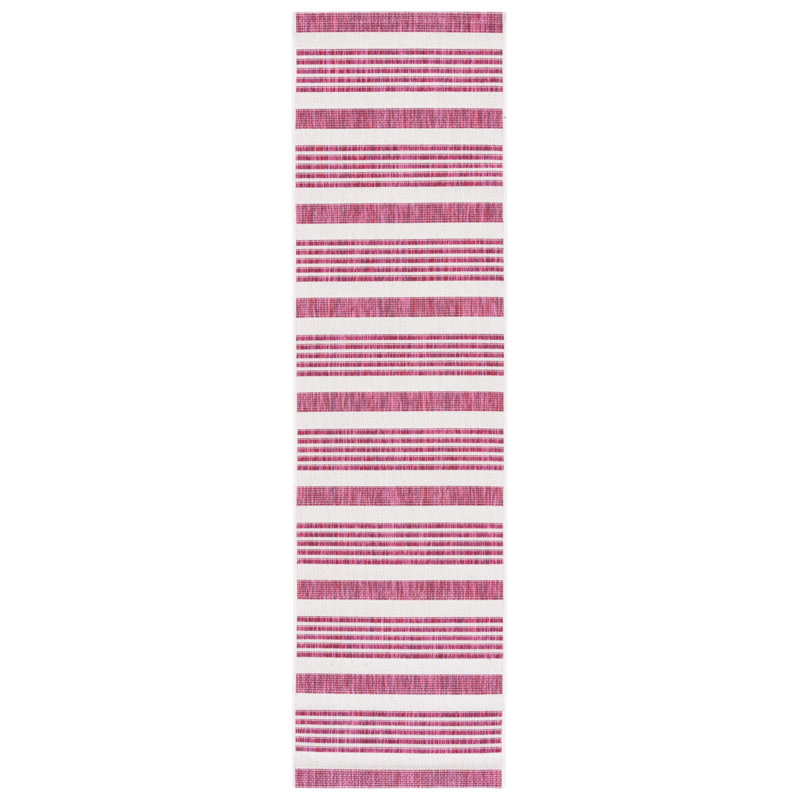 Branksome Performance Striped Indoor/Outdoor Area Rug, Runner 2'3" x 8'