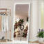 Miroir de salle de bain surdimensionné de 72 po x 32 po à DEL avec 3 modes de couleur, cadre en aluminium et éclairage pleine longueur pour les espaces modernes-895391690