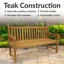 Banc de jardin en teck Heilman-2123678463